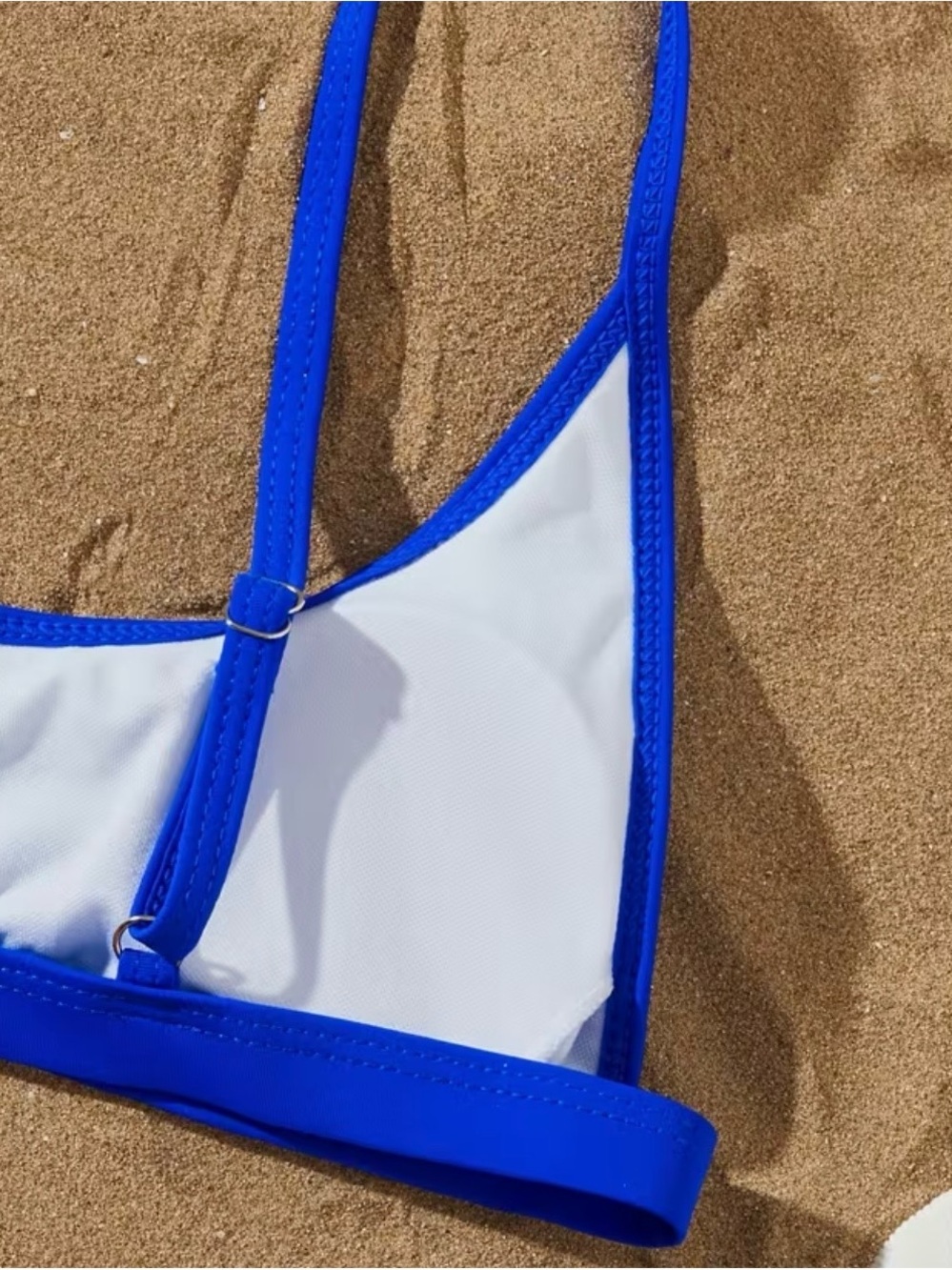Blue Two Tone V Wire Bikini Set - Picture 5 of 10